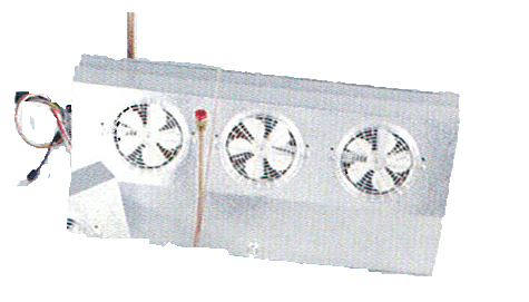 complete unit cooler, 3/4 hp, three fans
