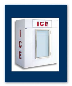 Leer Indoor Ice Merchandiser Model 65 Upright glass door